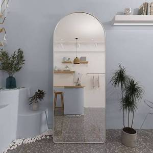 Miroir mural élégant de grande taille en verre arqué pour salon, vente en gros pour magasin de vêtements, année 2025 - Product Image 5