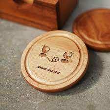 Gran oferta, juego de posavasos de madera cuadrada, diseño de madera natural y posavasos de té de color natural, lo mejor para uso doméstico y hotelero - Product Image 5