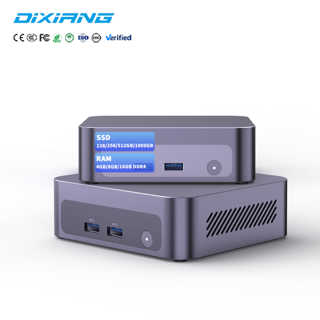 Wholesale Customized DIXIANG AMD Ryzen 3 5300 Mini PC 16GB RAM Vega 6 Graphics Compact Desktop for Entertainment Gaming Business