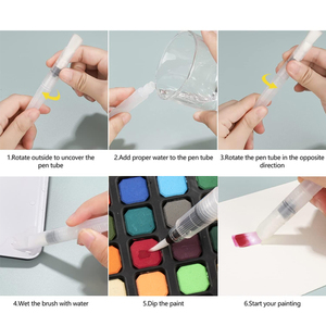 Boîte en fer-blanc portable, 48 couleurs, solide acuarela aquarelle peinture ensemble pour artiste <span class=keywords><strong>peaple</strong></span>, vente en gros - Product Image 5