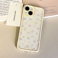 Protection de luxe fleur rose violet souple pour IPhone 15 14 13 12 11 14 Pro Max XS XR 7 8 Plus X XR XS