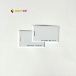 YTS Factory Price PVC Waterproof Plastic Gift Membership White <b>Blank</b> Plain Card - Product Image 2