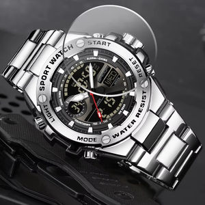 SANDA 3363 남성용 시계 중학생 전자 시계 멋진 다기능 남성용 전자 석영 시계 - Product Image 3