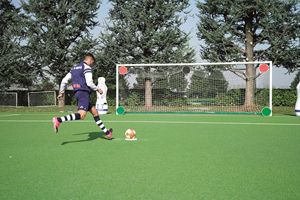 LISKI Round plastic target 42cm - drilled and with fixing elastics - green <b>Portable</b> and Durable Soccer <b>goal</b> Target - Product Image 5