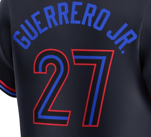 بيع بالجملة قمصان مخصصة تورنتو لنا ملابس رياضية فريق تيشيرتون حسب الطلب قميص بيسبول مخيط رخيصة للجنس #27 جيريرو آر - Product Image 5