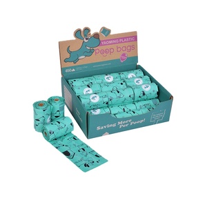 100% organik 300 parça çevre dostu köpek kaka torbası Express Compostable biyobozunur kokulu Pet atık sürdürülebilir köpek kokulu - Product Image 1