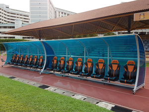 مقاعد فاخرة للاعبي كرة القدم مع قاعدة ألومنيوم للملاعب الخارجية بسعر المصنع - Product Image 5