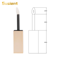 Tubes de gloss et de rouge à lèvres liquides en plastique personnalisés avec logo, vides, 4,4 ml, contenants cosmétiques avec impression sérigraphique, vente en gros