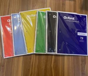 Cuaderno Espiral <span class=keywords><strong>Oxford</strong></span> College Rule Subject, 70 Hojas/140 Páginas, Tamaño B5 (8"*10.5"), Bloc de Notas para Estudiantes con Cubierta de Papel - Product Image 6