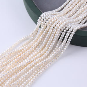 4-5mm White Natural <b>Freshwater</b> <b>Pearl</b> String Double-Sided Light <b>Pearl</b> Straight Hole Scattered Bead for DIY Necklace <b>Bracelet</b> - Product Image 3