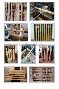 Tour à bois CNC multifonctionnel à changement automatique d'outil pour le tournage de bols, de pieds d'escalier et la transformation du bois - Product Image 6