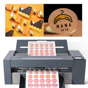 Machine de découpe et de pliage 2-en-1 HY370D 370 mm avec alimentation automatique de feuilles, caméra CCD, pour la fabrication d'échantillons de boîtes en papier, découpeuse à plat et traceur - Product Image 1