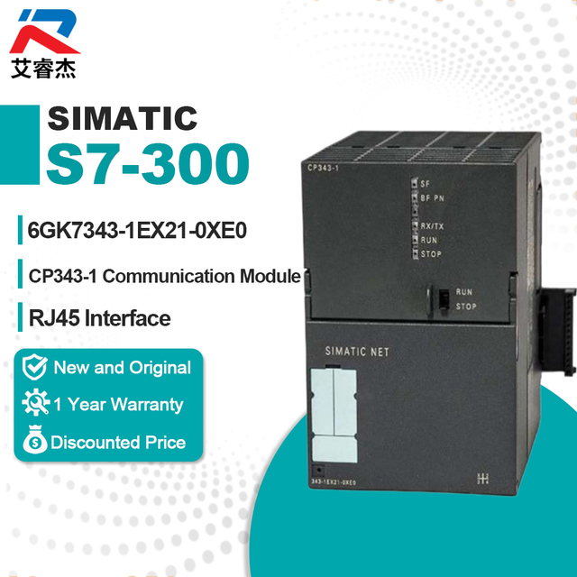 New Original 6GK7343-1EX21-0XE0 SIMATIC S7-300 Communications processor CP343-1 PLC 6GK7 343-1EX21-0XE0 Programmable controller