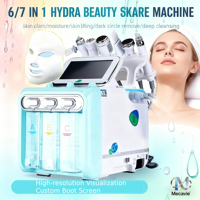 Appareil de soin de la peau 7 en 1 Hydro Facial Machine Hydra Dermabrasion Aqua Peel Nettoyage des points noirs et des pores Équipement de beauté