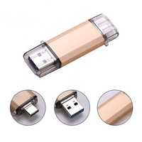 Disco Flash 2 en 1 de 128GB, resistente al agua, USB-C/Tipo C + USB 3,1, para teléfonos inteligentes tipo C y ordenador PC con función OTG