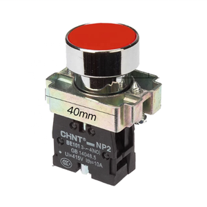 Xb2 NP2-BA31 điện tự thiết lập lại Nút chuyển đổi 1P thường mở Báo Chí 22mm loại chnt CHINT nhích bắt đầu tối đa 10A IP65 2NO - Product Image 4