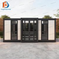 Maisons miniatures préfabriquées modulaires de luxe en conteneurs 20/30/40 pieds, extensibles, pliables, portables, design moderne, 3-5 chambres, cuisine