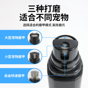 เครื่องตัดเล็บไฟฟ้าแบบชาร์จได้พร้อมไฟ LED สำหรับสัตว์เลี้ยงและสุนัข ขายส่งมีจำหน่าย - Product Image 4