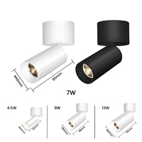 Lámpara de Techo LED Comercial de 7W, Regulable, COB, Aluminio, Alto CRI 90, Moderna, para Hogar, Oficina, Sala de Estar, Iluminación Interior, Montaje en Superficie