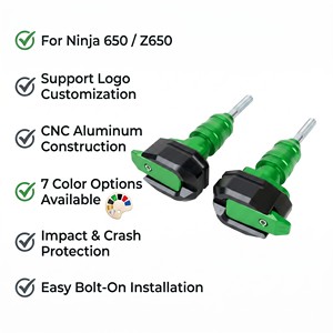Protecteur de cadre de moto, protection contre les chutes, protection de moteur en aluminium CNC pour Kawasaki <span class=keywords><strong>Ninja</strong></span> <span class=keywords><strong>650</strong></span> Z650, 7 couleurs - Product Image 2