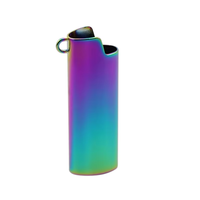 Étui pour briquet en alliage d'aluminium avec porte-clés pour briquet J6, coque de protection multicolores pour briquet, accessoires pour fumeurs