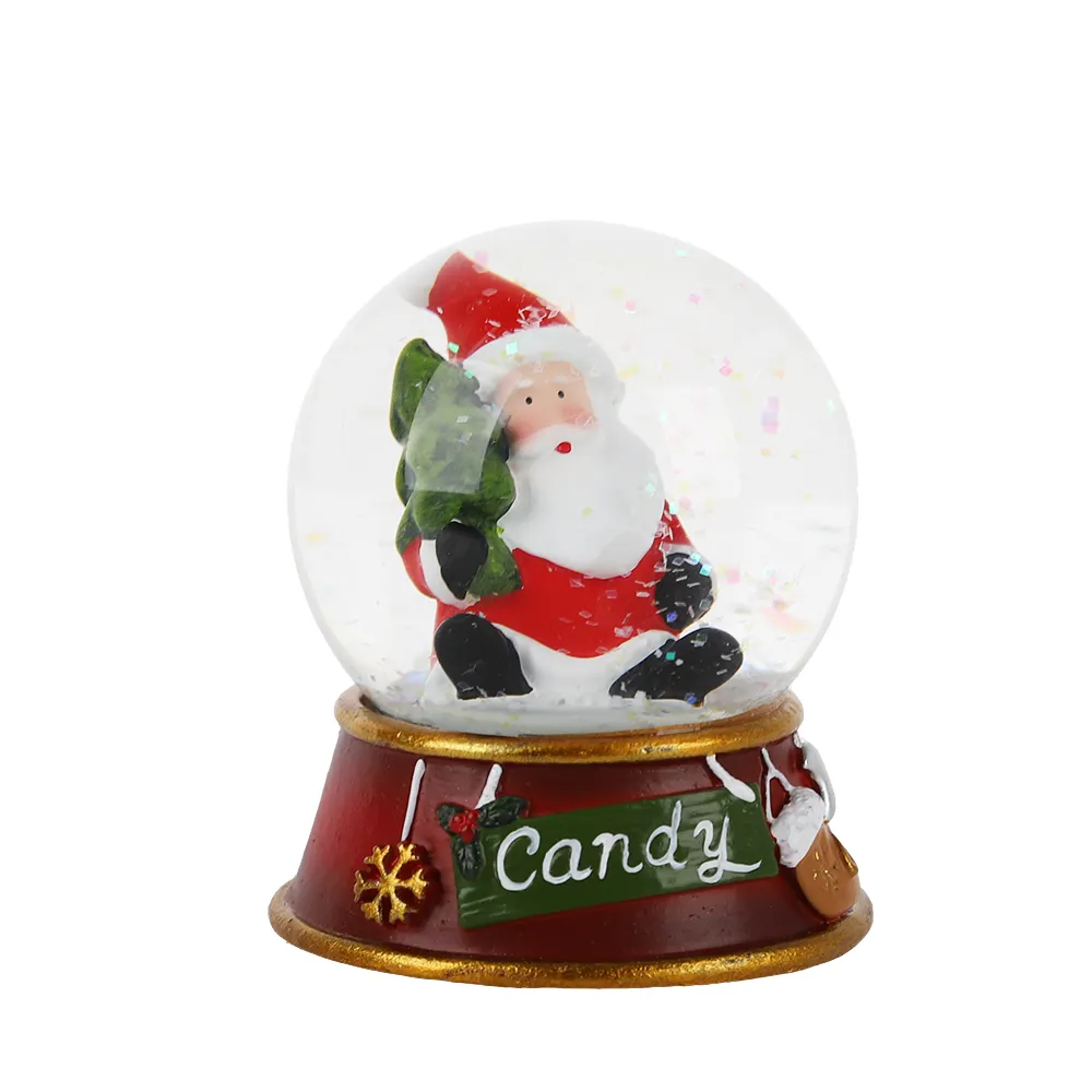 Kerst Evenement Glas Ornament Winter Ornament Santa Kristallen Bol Xmas Kinderen Cadeau Sneeuwbol