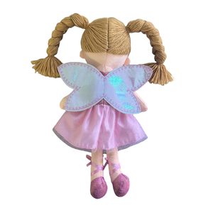 Fantezi Serisi Yumuşak Peluş Peri Bebek Diş Perisi Sevimli Kız Dolması Oyuncak Pembe Prenses Melek Saf Hediye Oyuncak 35cm - Product Image 4