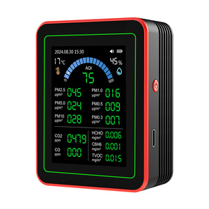 Air Quality Monitor ZN-MT32 LCD Display PM2.5 CO2 HCHO TVOC Sensor Data Storage For Indoor Use - Product Image 1