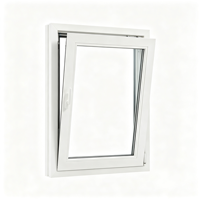 Fenêtre à battant et à basculer en aluminium à rupture de pont thermique, double vitrage, insonorisée, ventilation sécurisée, verrouillage enfant, sur mesure pour appartement