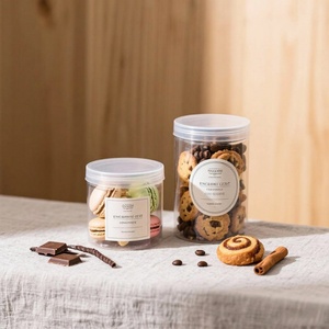 1oz-16oz 150m-200ml Clear White PET <b>Plastic</b> Cream <b>Jars</b> with Aluminium Lid for Powder Honey & Body Butter - Product Image 3