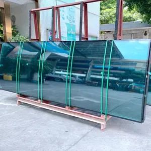 Cortina de vidrio templado para el hogar, ventana de pared prefabricada, vidrio templado
