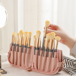 Nueva Bolsa de Almacenamiento para Brochas de Maquillaje, Vertical, para Herramientas de Bordado, Bolígrafos, Kit de Delineador de Cejas, Plegable, para Viaje - Product Image 3
