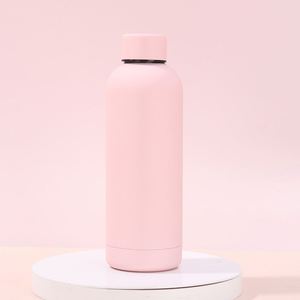 Custom Logo Rubber Painting Vacuum <b>Thermos</b> <b>Bottle</b> American Style Small Mouth Sports Water <b>Bottle</b> With Strap - Product Image 5