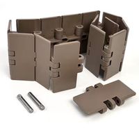 Plaque de chaîne en plastique 820-K325 à dessus plat, largeur 82,5 mm, pas 38,1 mm, accessoires pour chaînes de transmission de lignes alimentaires et de boissons