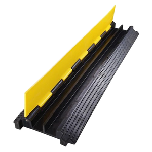 Protector de Cables de Goma Reciclada de 2 Canales, Equipo de Seguridad Vial, Protector de Cables de Alta Resistencia, Reductor de Velocidad de 1-5 mph - Product Image 1