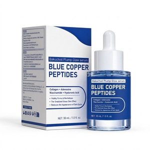 Suero Facial Iluminador con Péptidos de Cobre Azul y Bakuchiol 30ml, Reafirmante y Voluminizador con Niacinamida para una Piel Radiante y Efecto Cristal - Product Image 1