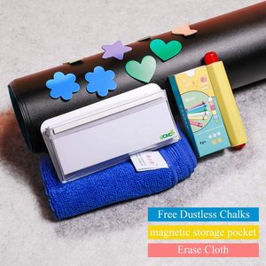 <span class=keywords><strong>Pizarra</strong></span> de <span class=keywords><strong>tiza</strong></span> magnética Flexible autoadhesiva, color verde, tamaño y forma personalizados - Product Image 3