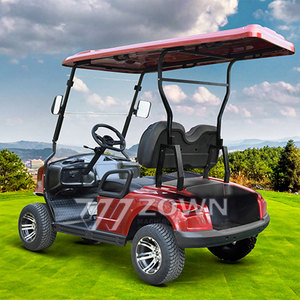 Voiturette de golf électrique tout-terrain durable à 4 roues, 4 places, avec pneus antidérapants, idéale pour la chasse et les centres de villégiature ruraux - Product Image 2
