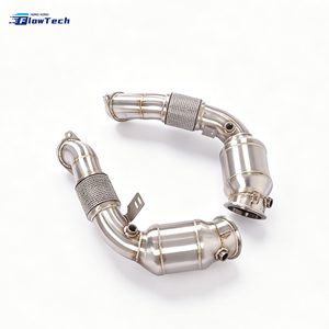 Tubo de Escape de Alto Flujo y Rendimiento para BMW E71 X5M X6M 4.4T S63, Acero Inoxidable 304, con Filtro de 200 Celdas - Product Image 5