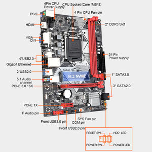 ชุดเมนบอร์ดสำหรับเล่นเกมบนเดสก์ท็อป ชิปเซ็ต B75 รองรับ DDR3 พร้อมซีพียู I5 3470 ซ็อกเก็ต LGA1155 ฮาร์ดไดรฟ์ใหม่ อินเทอร์เฟซช่องสัญญาณหน่วยความจำเดี่ยว DDR3 B - Product Image 5