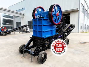 Hochwertige Kleine Tragbare Gesteinszerkleinerungsmaschine Granit Basalt Marmor Brecher Mobiler Backenbrecher mit Dieselmotor - Product Image 2