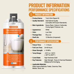 <span class=keywords><strong>Kit</strong></span> <span class=keywords><strong>de</strong></span> Reparación <span class=keywords><strong>para</strong></span> Bañeras y Duchas con Adhesivo Epóxico <span class=keywords><strong>para</strong></span> Uso en Construcción, <span class=keywords><strong>para</strong></span> Bañeras y Lavabos <span class=keywords><strong>de</strong></span> Acrílico, Esmalte y <span class=keywords><strong>Fibra</strong></span> <span class=keywords><strong>de</strong></span> <span class=keywords><strong>Vidrio</strong></span> - Product Image 4