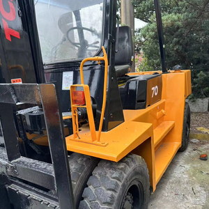 Chariot élévateur diesel d'occasion Vigoshop TCM FD70, mât à deux/trois étages, dimensions fourches 1220x125x50, capacité de charge 1000 kg, empattement 1250 mm - Product Image 3