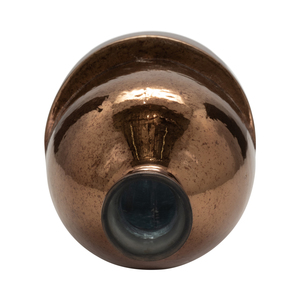 Vaso ovale alto in vetro con coperchio in metallo, moderno vaso decorativo per fiori, per soggiorno, tavolo, decorazione per la casa - Product Image 6