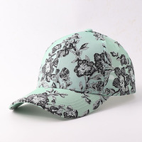 Casquette de baseball à imprimé floral pour femmes, réglable, décontractée, chapeau de soleil, casquette de sport en plein air