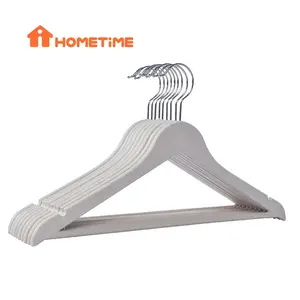 Hometime Factory High Quality Sustainable Recycled Plastic Hanger Wheat Straw Clothes Hangers Eco