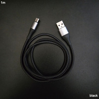 Cable de Carga de Nylon Trenzado Extra Grueso y Resistente, Diseño Creativo Coreano, USB a 8 Pines para iOS, Superventas