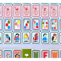 Jeu de tuiles magnétiques de Mahjong, pièces de jeu de table au design personnalisé pour le divertissement familial