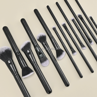 Bk1A — pinceau de maquillage professionnel, logo personnalisé de luxe, pour maquillage cosmétique, logo personnalisé, logo gratuit pour échantillon gratuit, modèle Vegan