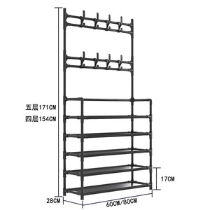 TEMU Multifunctional <b>Shoe</b> <b>Rack</b>, Integrated Clothes <b>Rack</b>, Multi-layer Storage <b>Shoe</b> Cabinet, Floor Standing Clothes <b>Rack</b>, Storage - Product Image 5